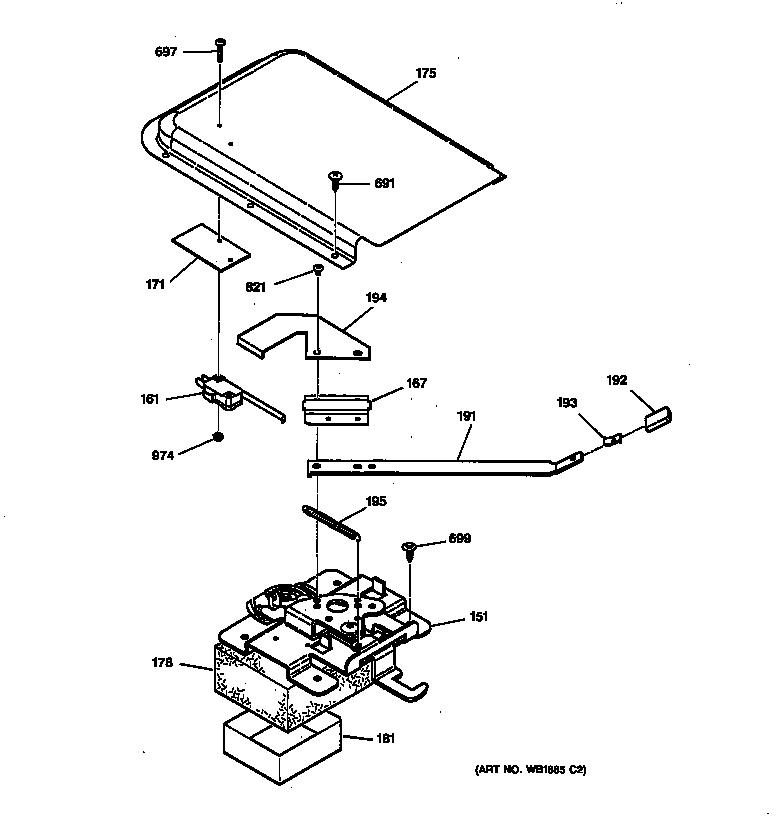 GE LEB326GT5WH door lock diagram