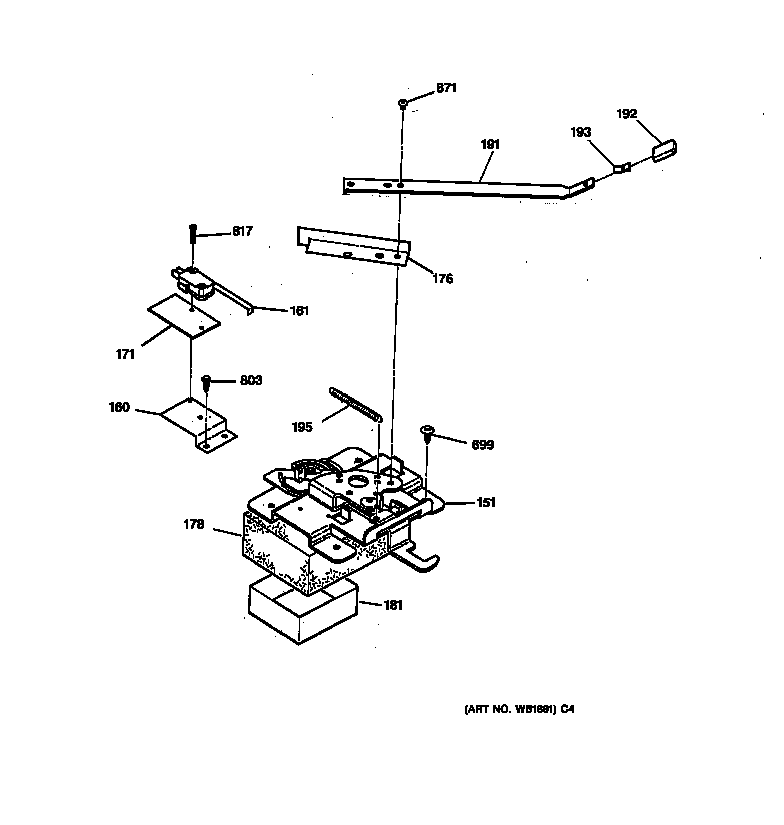 GE LEB356WY3WW door lock diagram