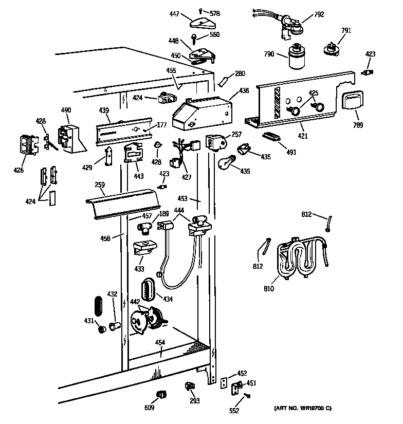 Kenmore 36359572997 fresh food section diagram