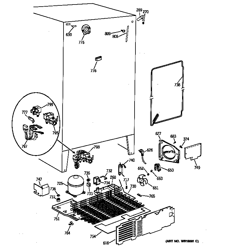 Kenmore 36359572997 unit parts diagram