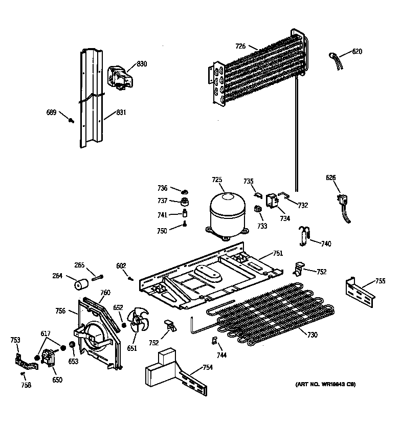 Kenmore 36360947000 unit parts diagram