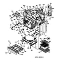 GE JBP85CB1CC body & drawer parts diagram
