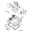 GE JBS27AC1AA control panel & cooktop diagram