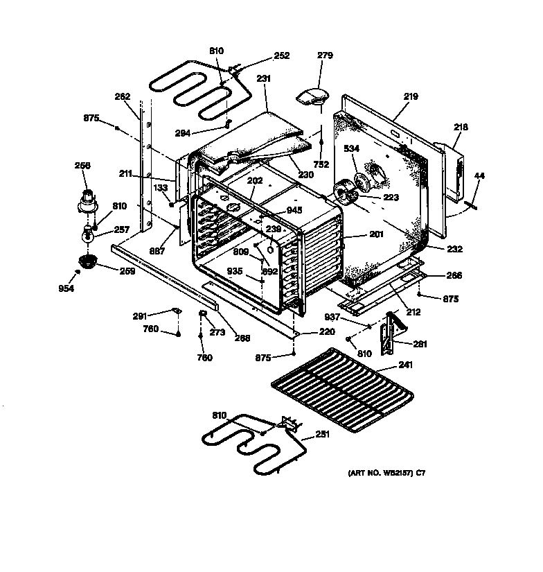 GE JTP27WA3WW lower body diagram