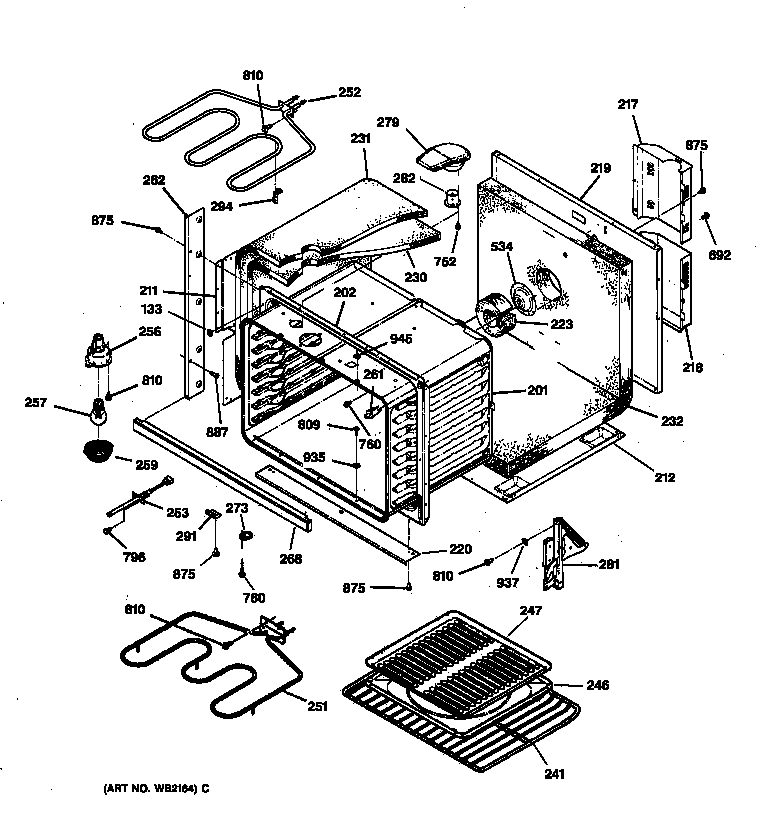 GE JTP15BA3BB body parts diagram