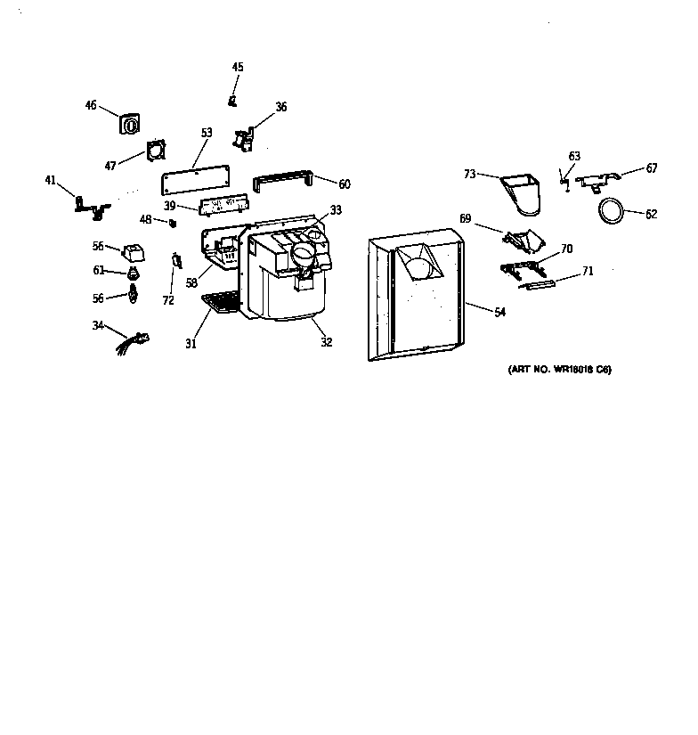 Kenmore 36358472897 dispenser diagram