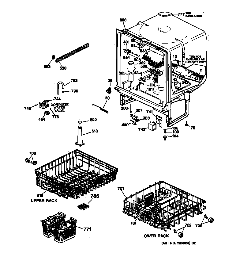 Kenmore 36314478795 body parts diagram