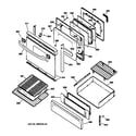 Kenmore 36275797000 door & drawer parts diagram