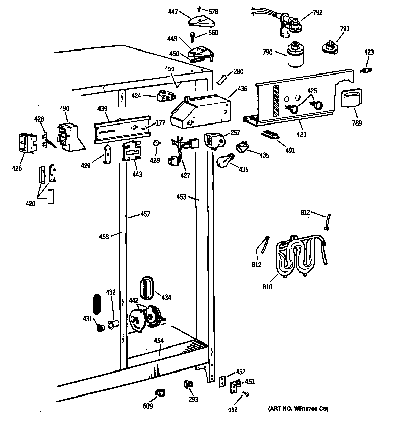 Kenmore 36350627000 fresh food section diagram