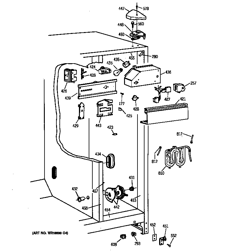 Kenmore 36350222000 fresh food section diagram