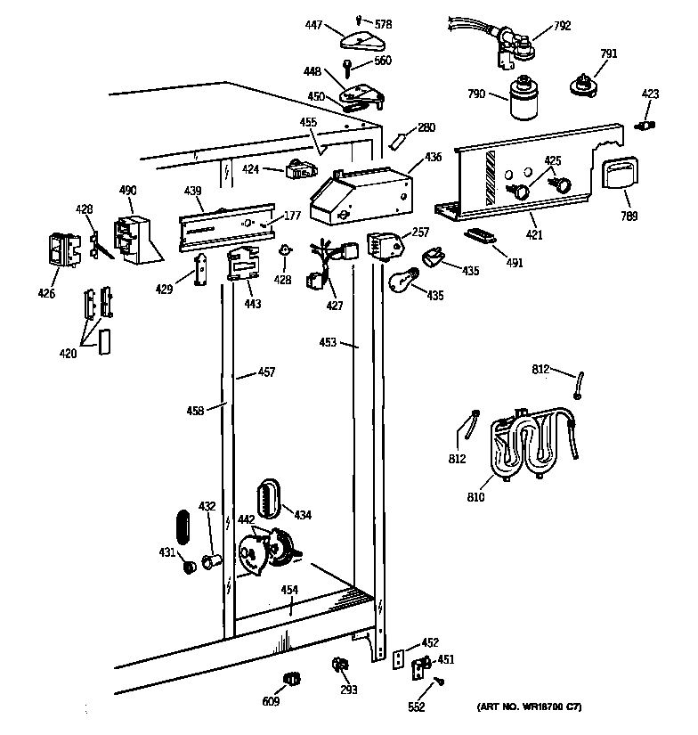 Kenmore 36350232000 fresh food section diagram