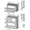 GE TBX14SITBLWH doors diagram
