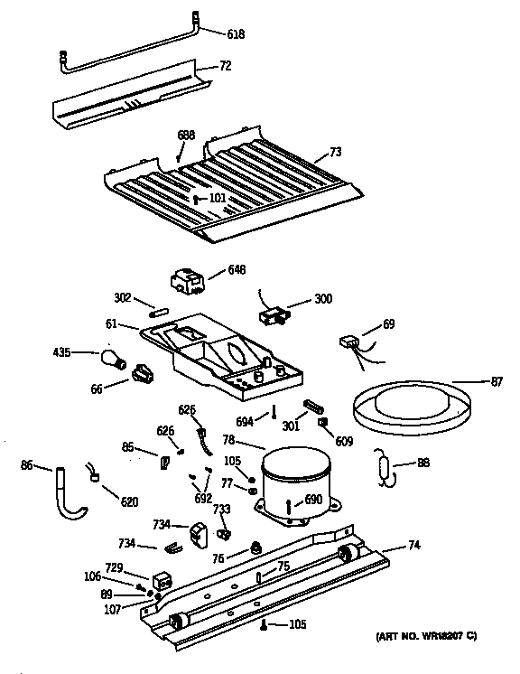 GE CTX14AATARAD unit diagram