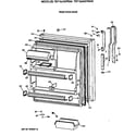 GE TBT18JAXFRAA fresh food door diagram