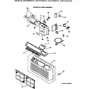 GE AZ31H15D5CV4 controls & grill assembly diagram