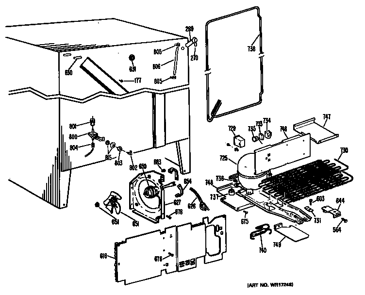 GE TFX20RLJ unit diagram