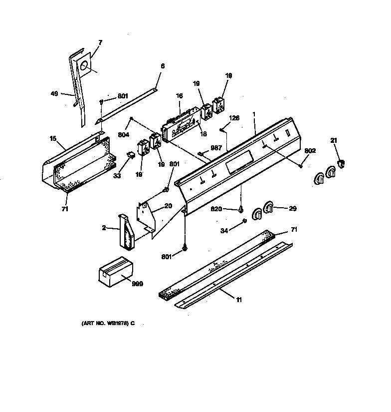 GE JDP37GV1BB control panel diagram