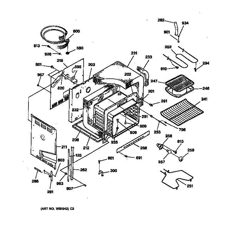 GE JDP37GV1BB body parts diagram