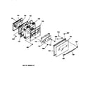 GE JDP37GV1BB oven door diagram