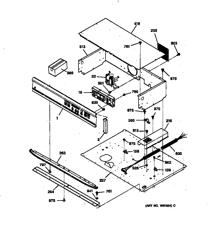 GE JTP15WW1WW control panel diagram