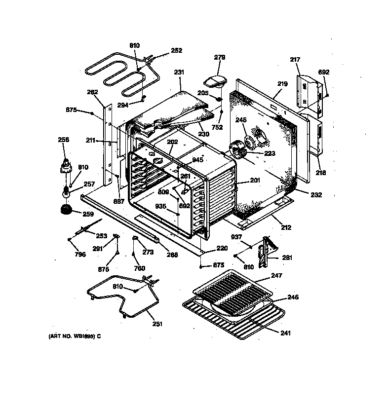 GE JTP15WW1WW body parts diagram