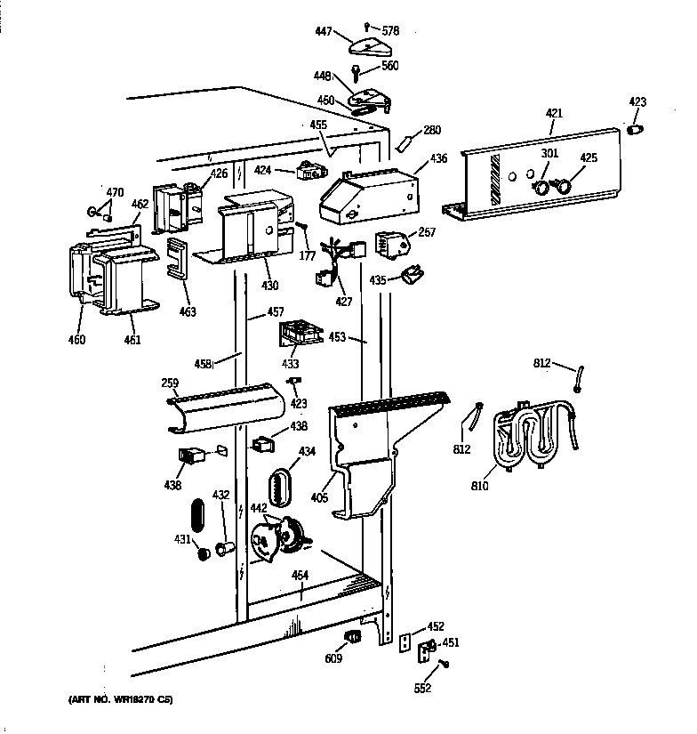 GE TFG27PRXFWW fresh food section diagram