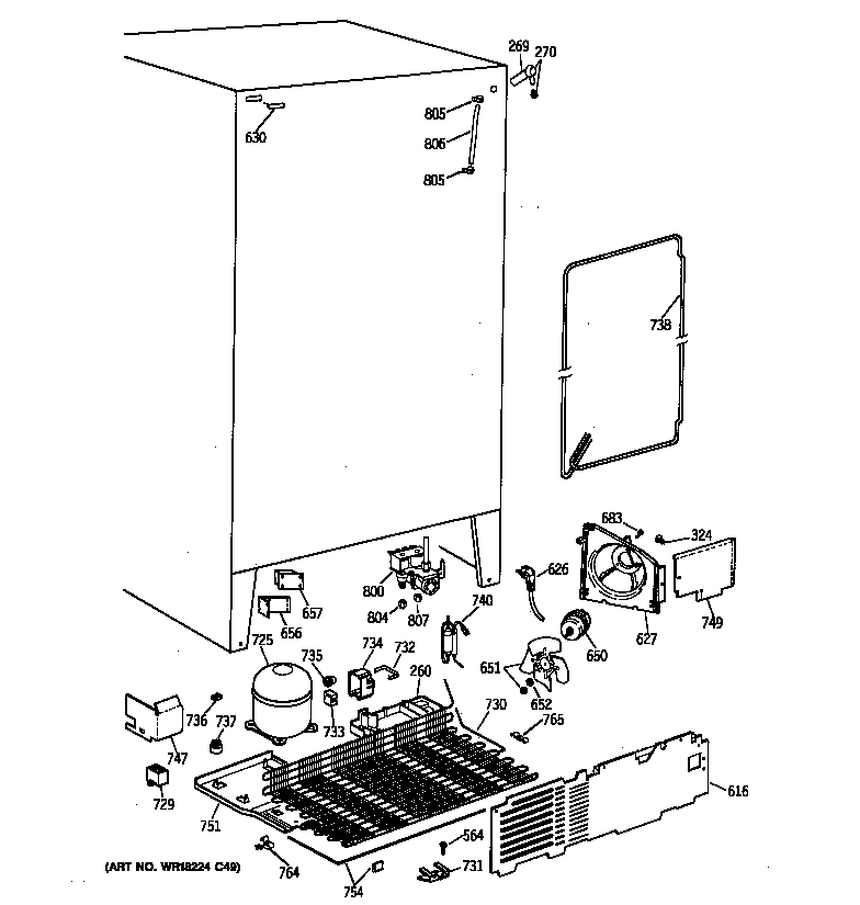 GE MST25GRZBWW unit parts diagram