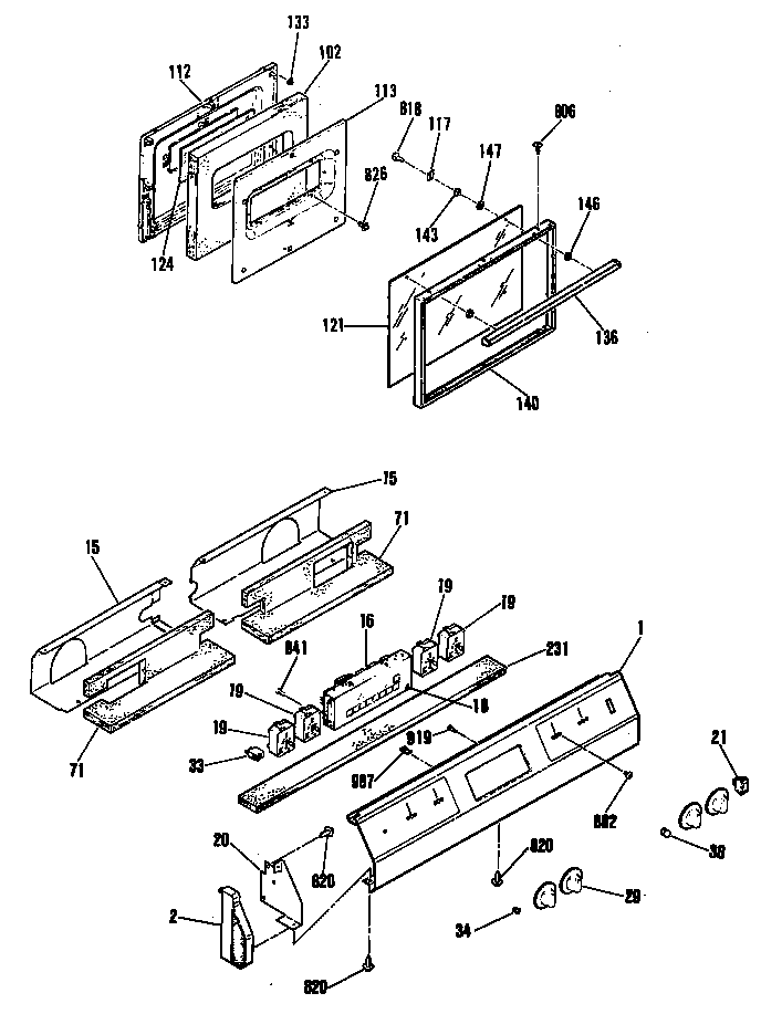 GE JDC27GL4 door diagram