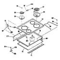 GE JDC27GL4 cooktop diagram