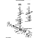 GE GSC580S03 motor-pump mechanism diagram