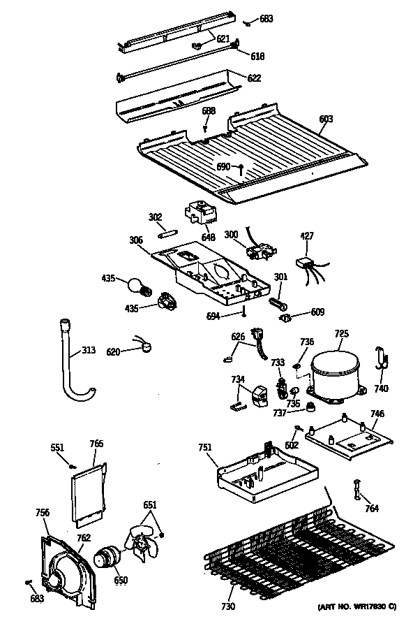 GE TBE14SASDRHA unit diagram