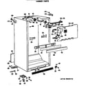 GE TBC19JASMRWH cabinet parts diagram