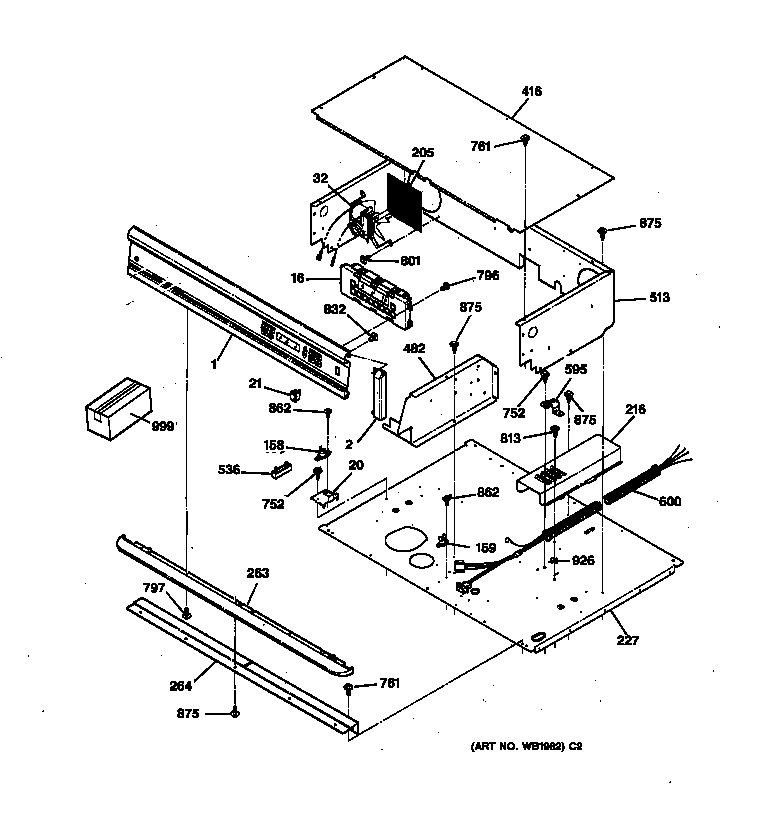 GE JTP13GV1BB control panel diagram