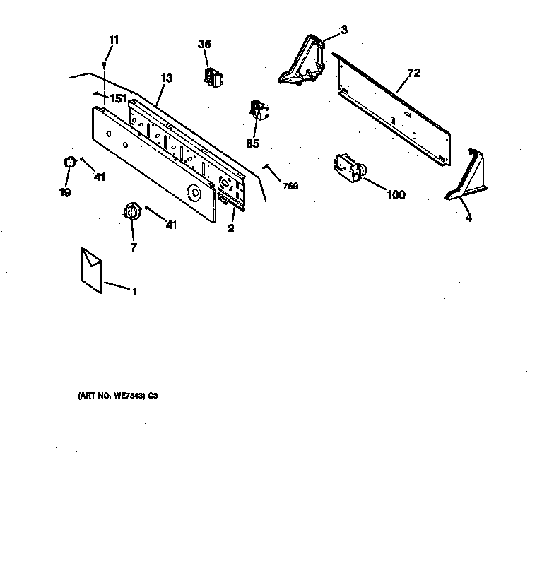 GE DBLR333GT1WW control assembly diagram