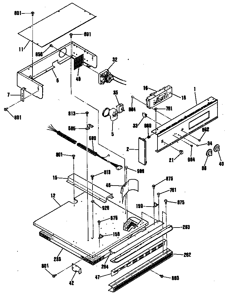 GE JRP24GP3BG control panel diagram