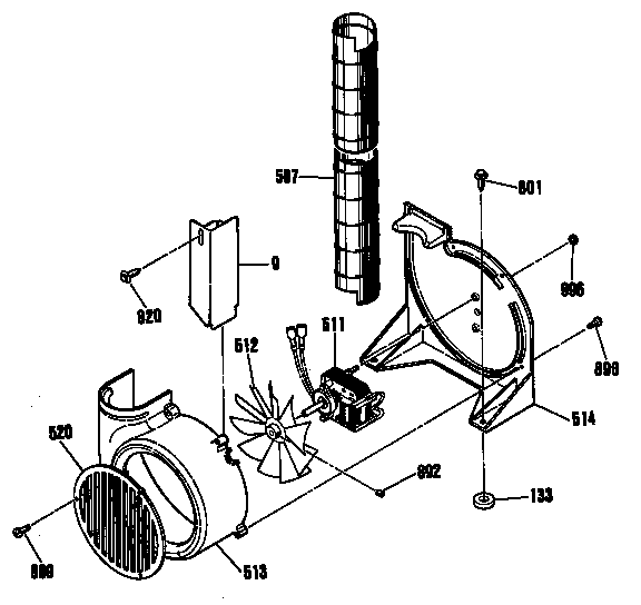 GE JSP38GS3BG vent diagram