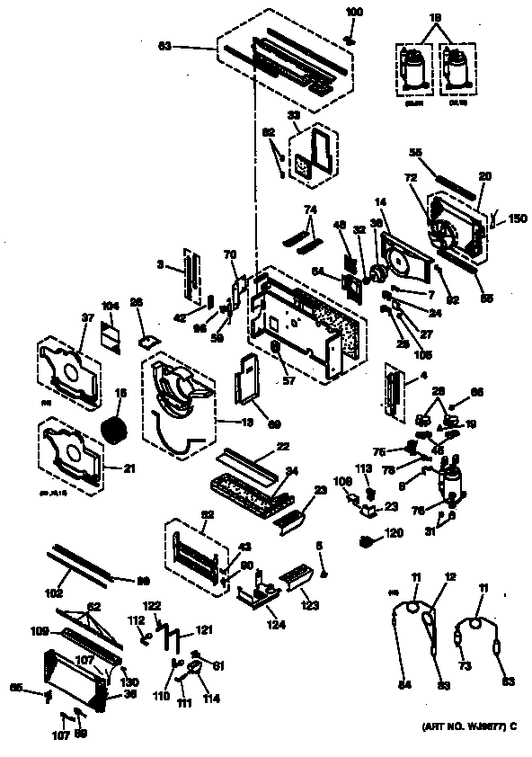 GE AZ31H09D5DV3 chassis diagram