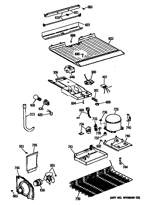 Hotpoint CTX14CYXKLAD unit diagram