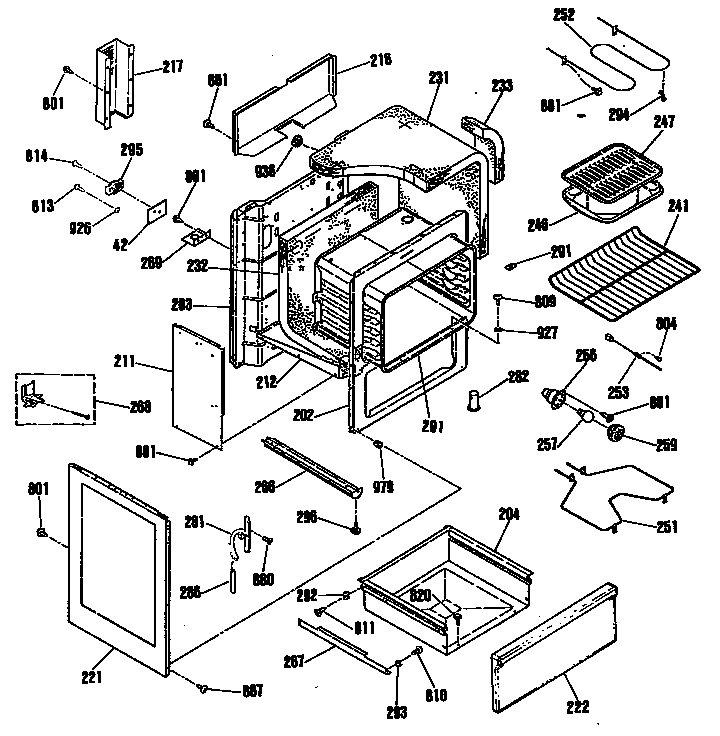 GE L3B325GL4 oven diagram