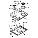 GE LEB316GR1AD cooktop diagram