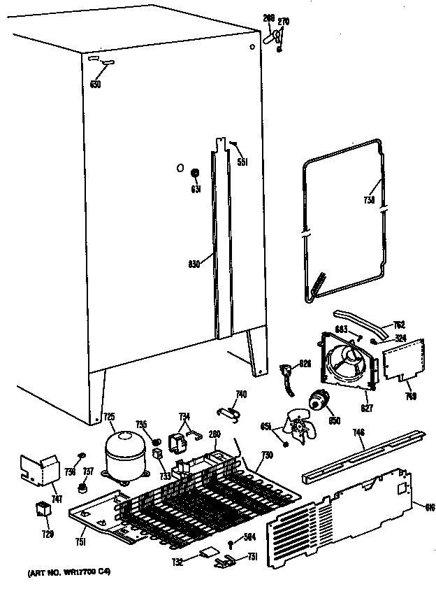 GE MSX22GRAWH unit diagram