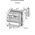 GE TBX22JAXCRAA fresh food door diagram