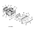 GE JSP34BW1BB door diagram