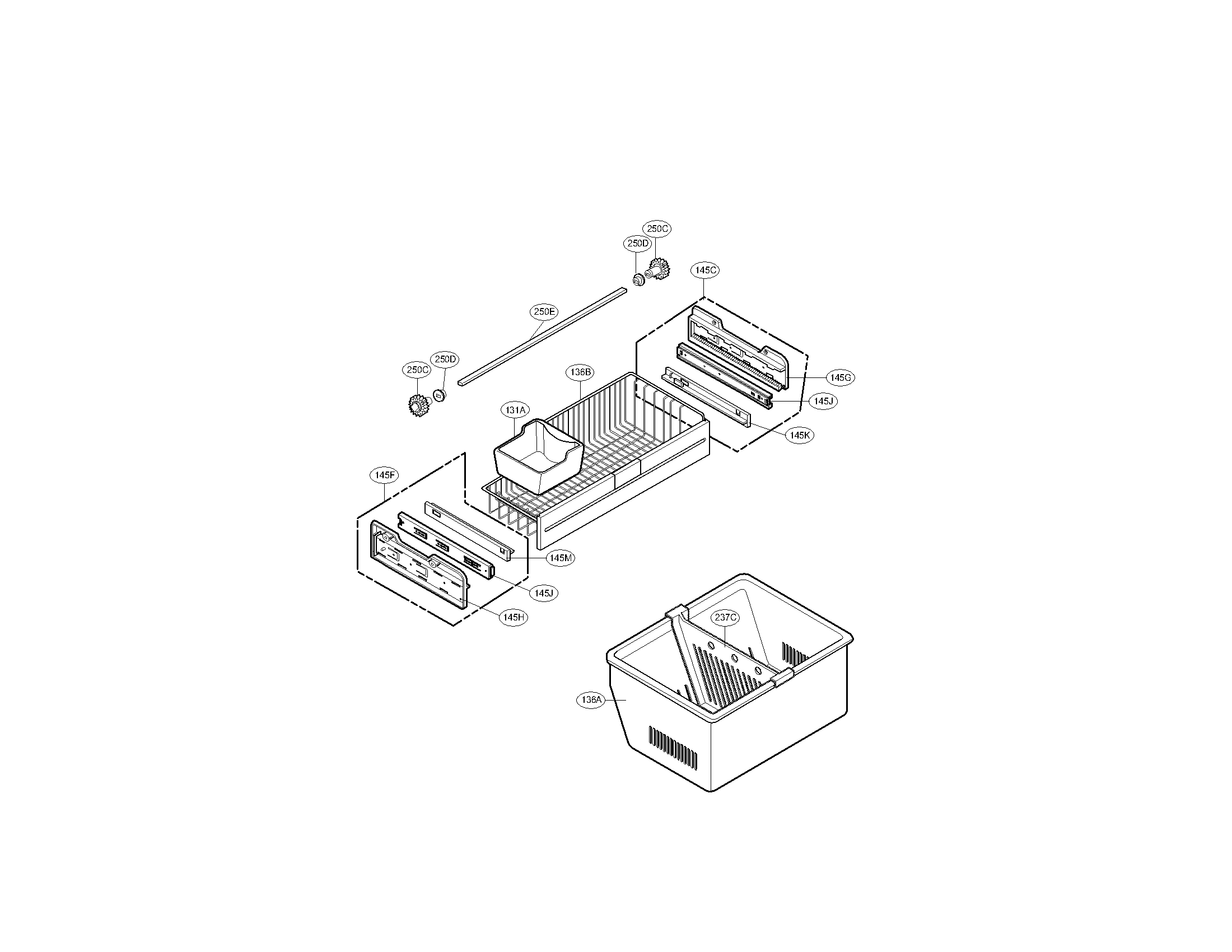 Kenmore Elite 79579759900 freezer parts diagram