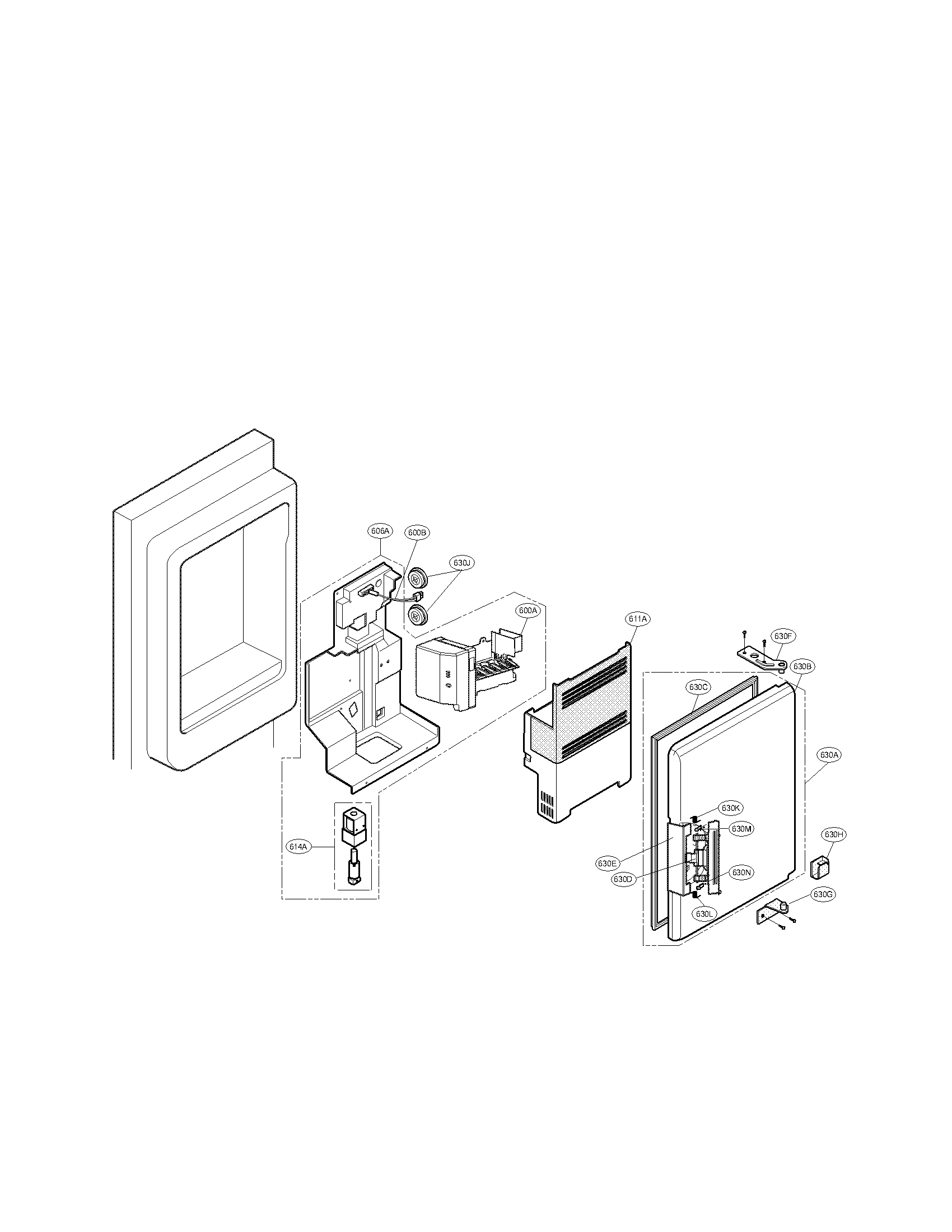 LG LMX21981ST/00 ice bank parts diagram