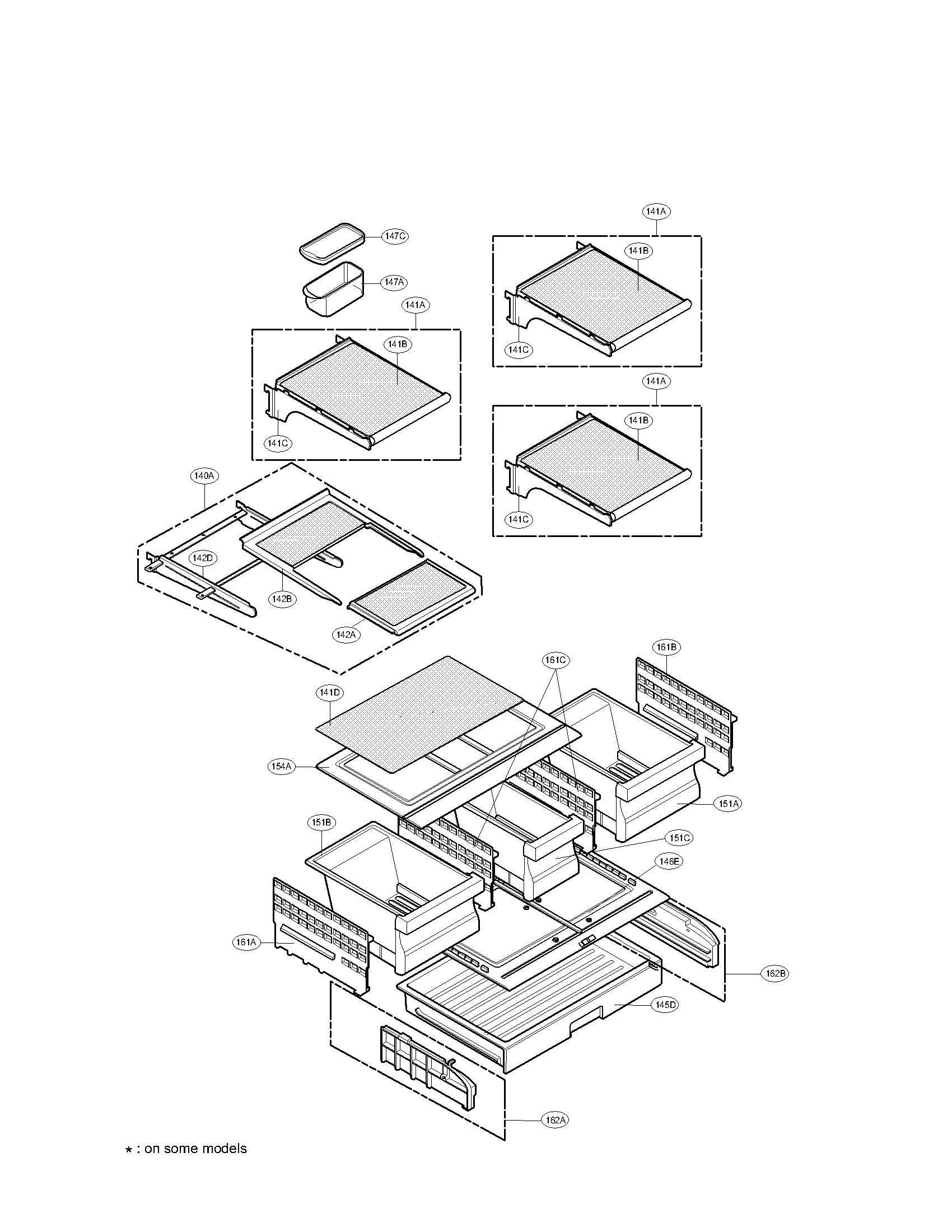 LG LFX21971ST/00 refrigerator parts diagram