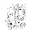 Kenmore Elite 79578789802 case parts diagram