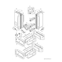 Kenmore Elite 79578789802 door parts diagram