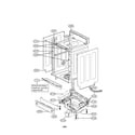 LG LDF6810ST-00 cabinet assy diagram