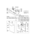 LG LDF6810ST-00 panel / door assy diagram